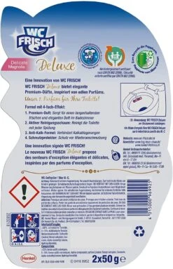 WC FRISCH DeLuxe 3er Pack Delicate Magnolia WC-Reiniger 1x3 Stück WC-Duftspüler -Reinigungsmittel Laden 30c45a2a 1d43 4454 ba2b 51c1240e7e8a