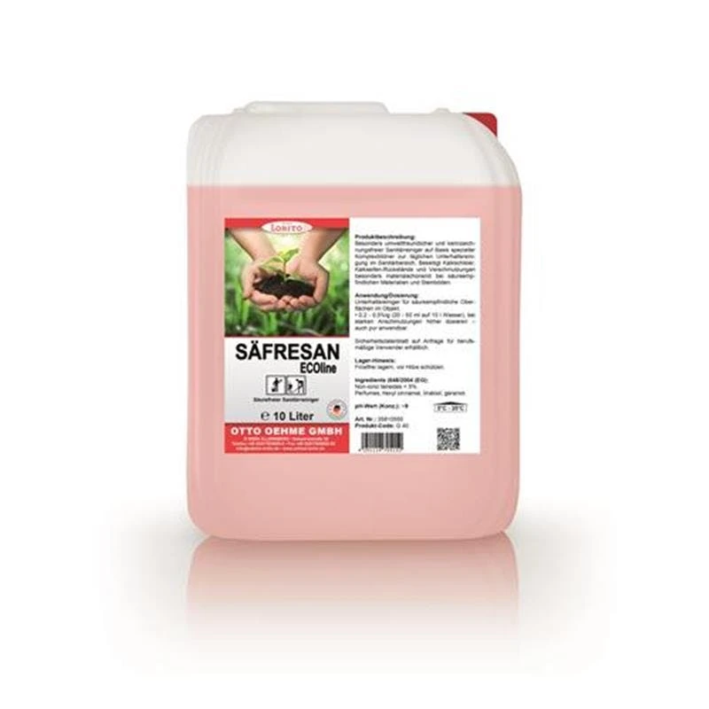 Lorito Säfresan Ecoline Kennzeichnungsfreier Alkalischer Sanitärreiniger 10 Liter 6 Lorito Säfresan Ecoline Kennzeichnungsfreier Alkalischer Sanitärreiniger 10 Liter – Bild 6