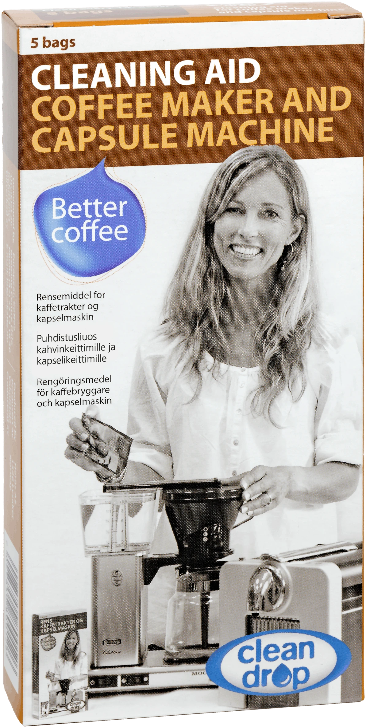 Clean Drop Reiniger, Flüssiges Reinigungsmittel Für Moccamaster-Filterkaffeemaschinen 1 Clean Drop Reiniger, Flüssiges Reinigungsmittel Für Moccamaster-Filterkaffeemaschinen