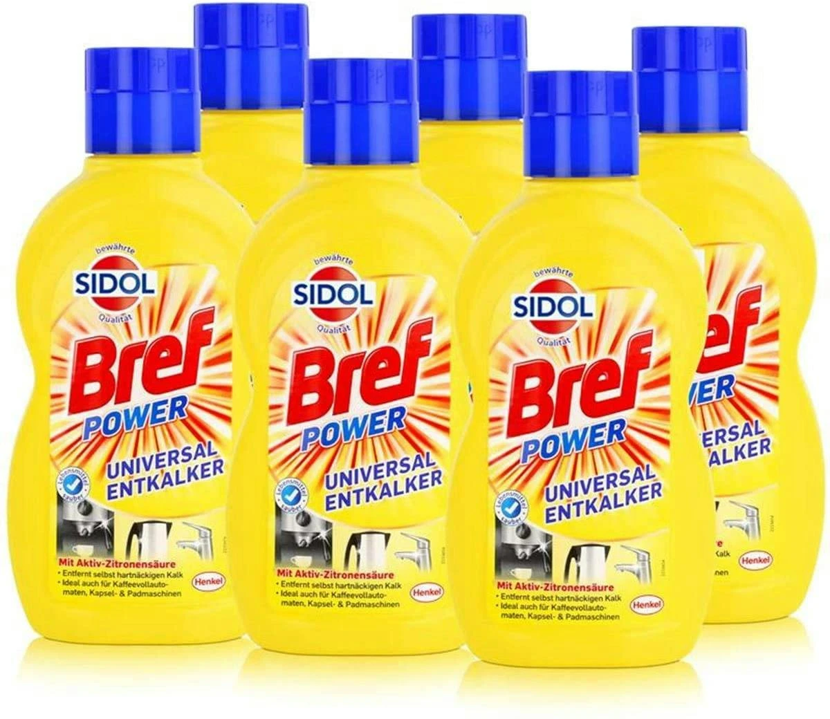 Bref Sidol Universal-Entkalker 3x500 Ml Reiniger Reinigungsmittel Sauberkeit 3 Bref Sidol Universal-Entkalker 3x500 Ml Reiniger Reinigungsmittel Sauberkeit – Bild 3