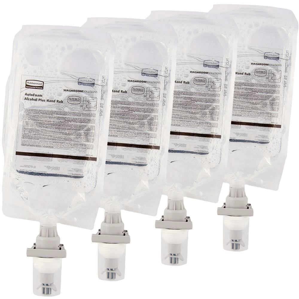 Rubbermaid Alkohol Plus Händedesinfektionsmittel Für AutoFoam Spender (VE = 4 Beutel) 2 Rubbermaid Alkohol Plus Händedesinfektionsmittel Für AutoFoam Spender (VE = 4 Beutel) – Bild 2