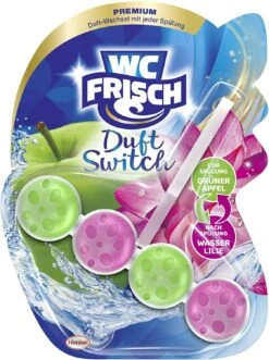 WC Frisch Duft Switch Grüner Apfel Und Wasserlilie 50g WC-Reiniger Duftspüler
