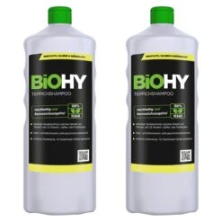 BiOHY Teppichshampoo (9x1l Flasche) | Teppichreiniger Ideal Zur Entfernung Von Hartnäckigen Flecken | SPEZIELL FÜR WASCHSAUGER ENTWICKELT -Reinigungsmittel Laden def50855 0586 46f0 bf3c 8985d975b3d8 1